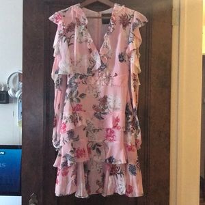SOLD‼️ Floral Frill Mini Dress Size 0